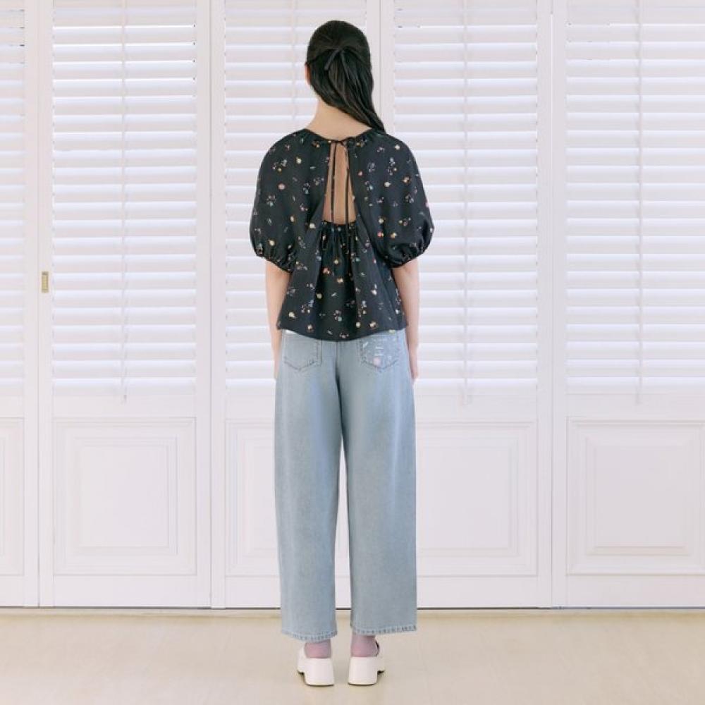 Thursday Island Women Blouson Back Neck Hole Pattern Blouse T264mbl264w