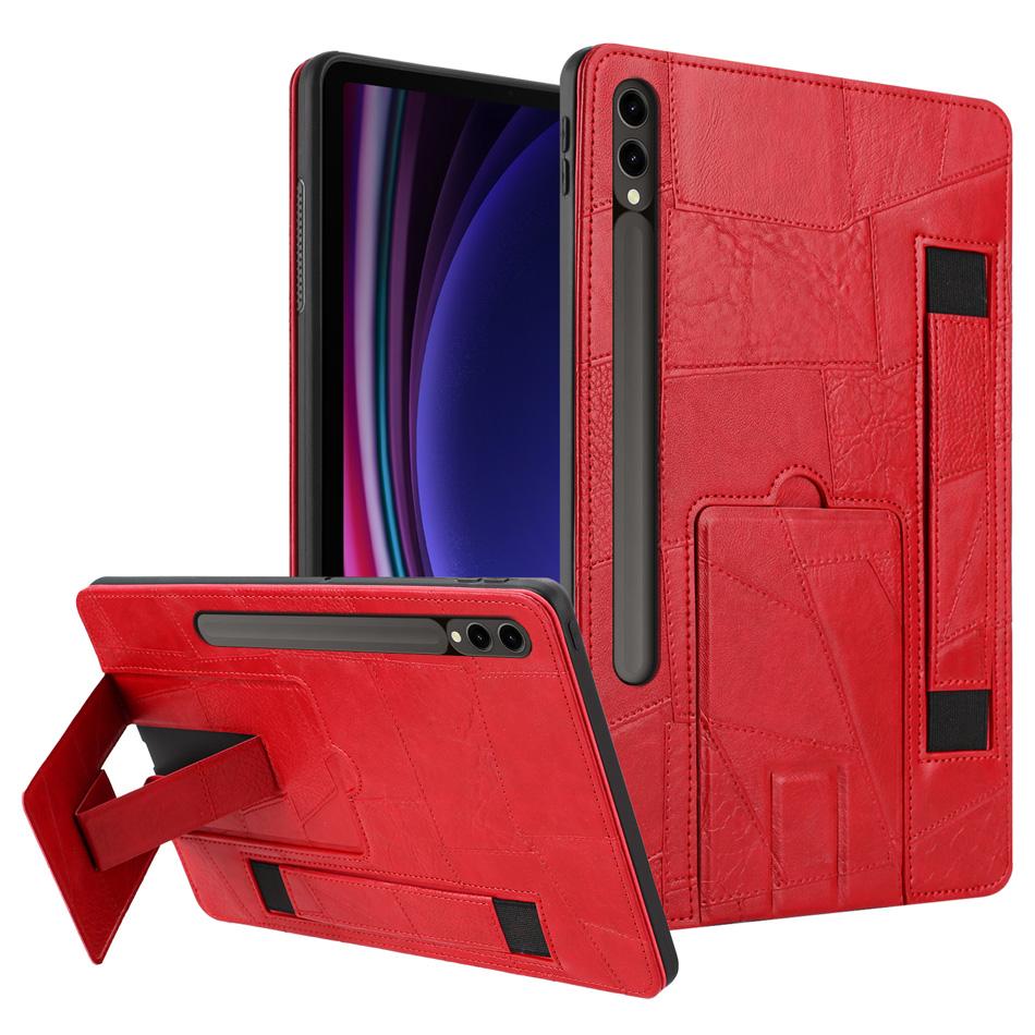 Para Samsung Tab S11 S10 Fe Funda S9 S8 S7 S6 Lite A11 A9 Plus 11 12.4 13.1 Pulgadas Fundas con Soporte de Cuero Cubierta con Pulsera