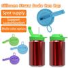 Colorful Silicone Sodas Can Lid and Straw Easy Use Spill-proof Sealed Can Cover for Canned Beverages Beer and Juice
