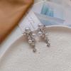 French Retro Palace Style S925 Silver Pearl Earrings – Niche Design, High-End Light Luxury 