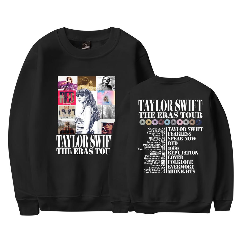 Women's Fashion Casual Long Sleeved Round Neck Letter Printing Loose Plush Pullover Sweatshirts