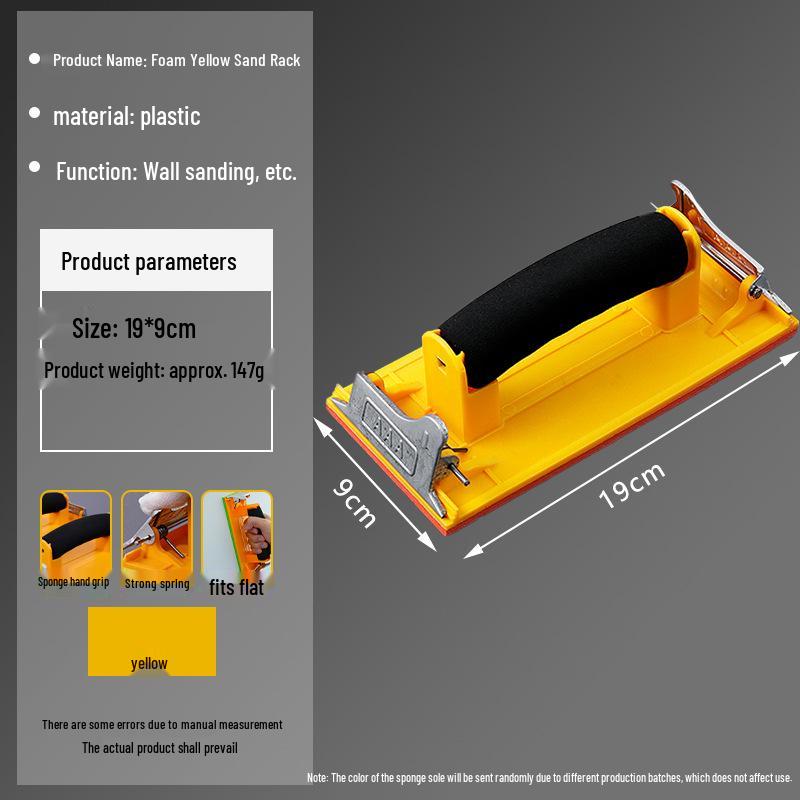 Sponge Handheld Sandpaper Holder for Wall and Corner Sanding