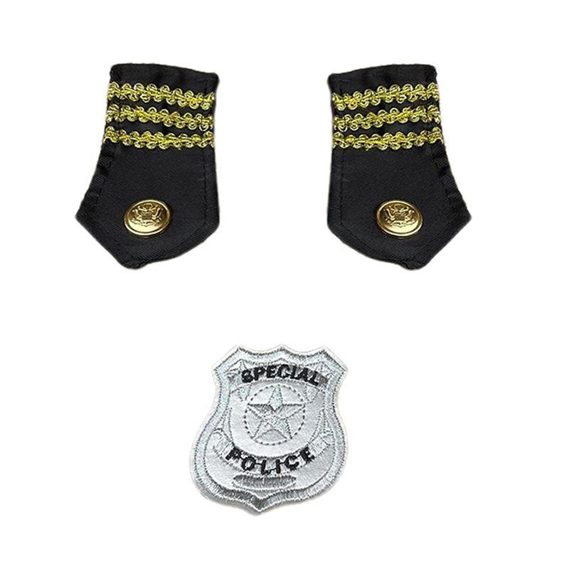 Adult Police Hat Octagonal Flat Top Hat Role Play Fun Props U.S. Police Hat Uniform Accessory Halloween Mardi Gras Party
