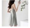Sexy pajamas women's summer 1011 new ice silk suspender nightgown set Internet celebrity live broadcast explosion long-sleeved loungewear