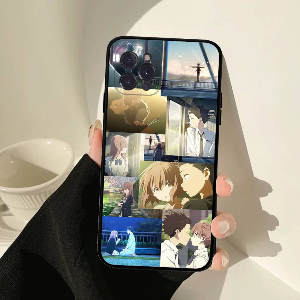 Anime A Silent Voice Phone Case For IPhone 16 15 14 13 12 11 17 Pro Max Simplicity Back TPU Soft Case