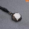 100% NATURAL smoky quartz crystal point Star of David handiwork