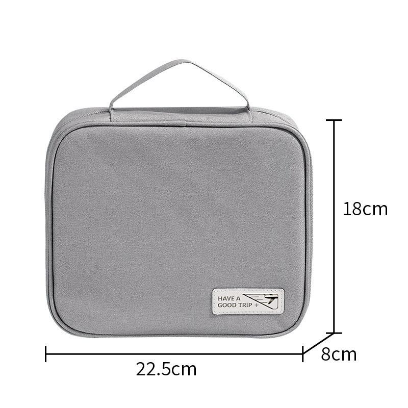 Large Capacity Portable Travel Cosmetic Bag Makeup Organizing Pouch Nordic Style StyleA