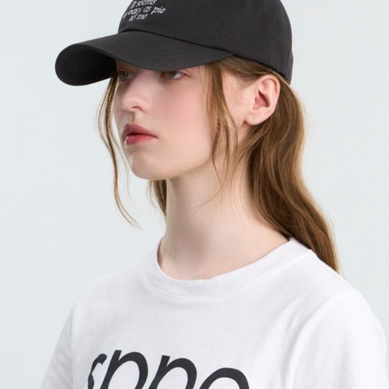 Sloppipie SIGNATURE COTTON BALL CAP [CHARCOAL]