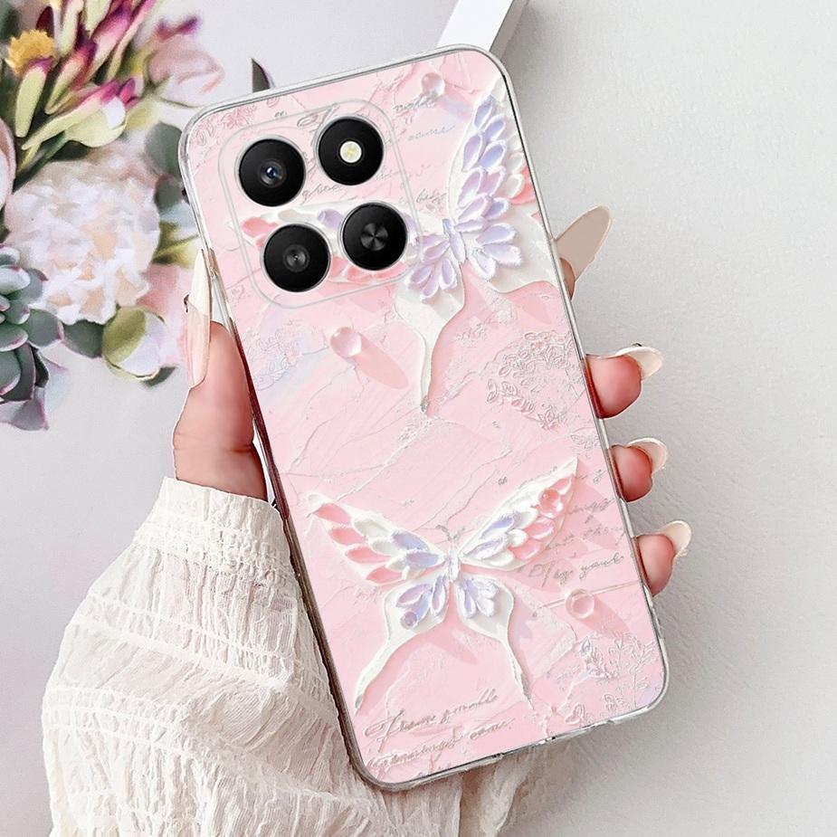 For Honor 400 Smart 5G Case LGN-NX1 Cute Cat Painted Cover Soft Silicone Case For Honor X7d 4G HonorX7d 5G Honor400 Smart Bumper