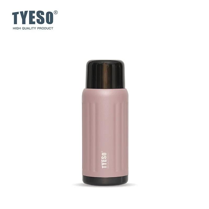 Tyeso 500ml Stainless Steel Vacuum Flask Leakproof Insulated Water Bottle for Hot Cold Drinks BPA Free Easy-Grip Travel Mug