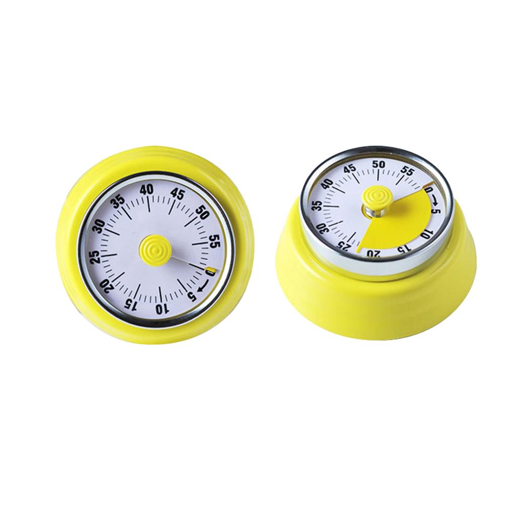 Mechaniczny minutnik kuchenny, 60-minutowy wizualny zegar odliczający, głośny magnetyczny przypominacz do zarządzania czasem podczas gotowania