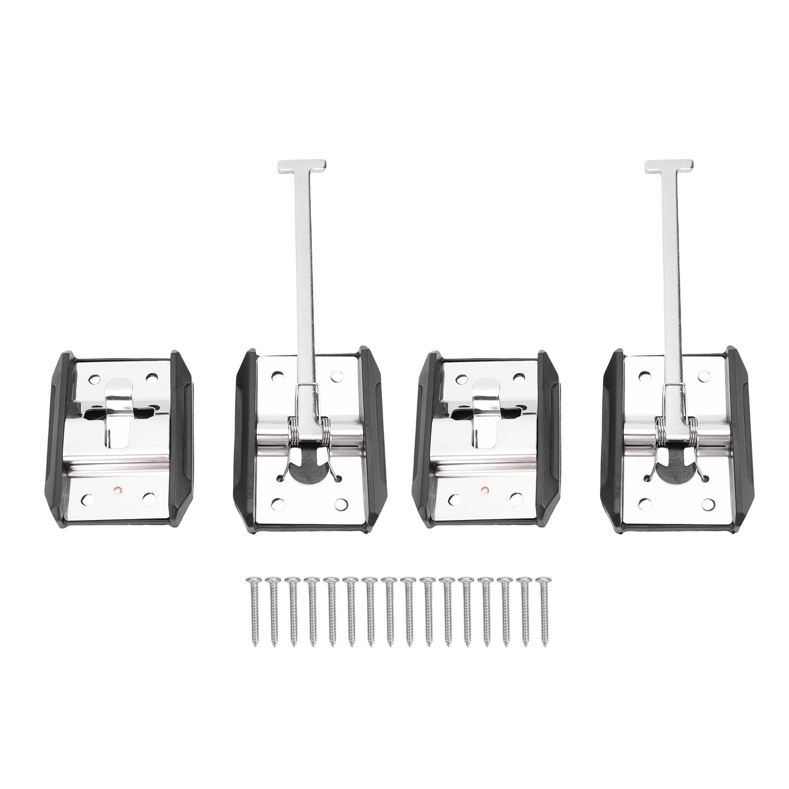 Vestidos T Style Entry Door Latch Thickened 304 Stainless Steel Rv Entry Door Latch Catch Holder For Travel Trailer 6 Inch
