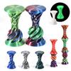 3D tištěná hračka se spirálovým kuželem Nemožný průchod pyramidou Socha průchodem pyramidou Hračka Mini Vortex Thread Illusion