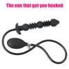 Spikes Aufblasbare Anal Perlen Für Frauen Vaginal Dilatator Männer Butt Plug Expander 18-52 cm Große Dildos Weibliche masturbator Sex Spielzeug