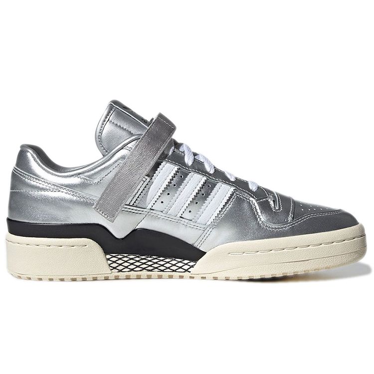 Atmos x adidas Forum Low Argento Metallizzato Sneakers Unisex Bianco Nuvola Nero Core GV9224