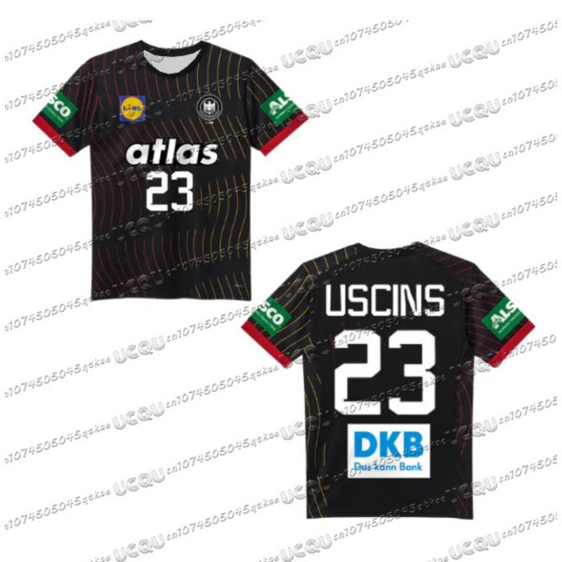 

Немецкая Новая Гандбольная Джерси Футболка Быстросохнущая Дышащая Спортивная Одежда С Коротким Рукавом Мужская и Детская Уличная Фитнес Повседневный Топ 2XL