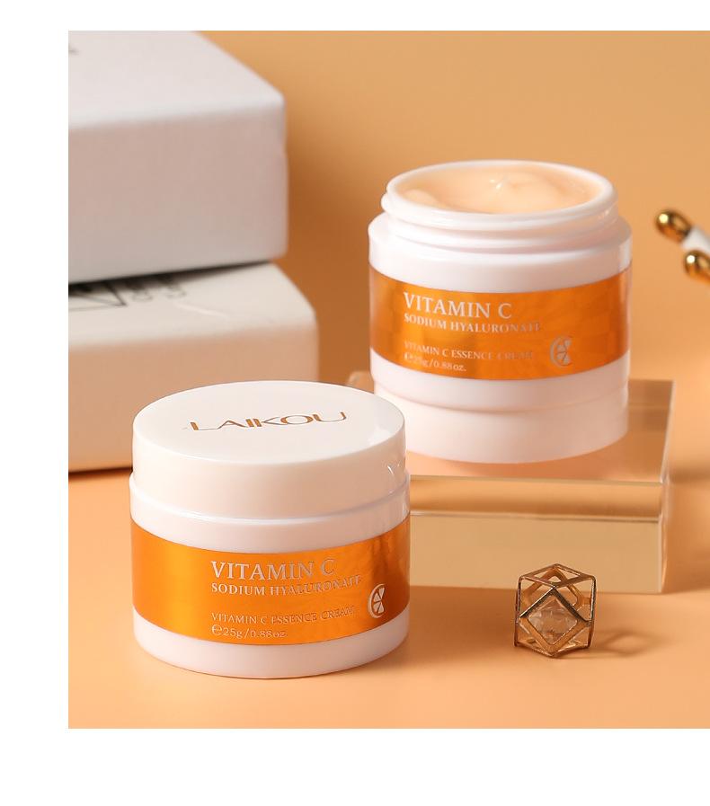 LAIKOU Vitamin C Whitening Cream Remove Freckle Blemish Brighten Moisturizing Face Cream 25g