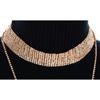 Neck Multi-layer Necklace Full of Diamonds Long Choker Necklace for Women