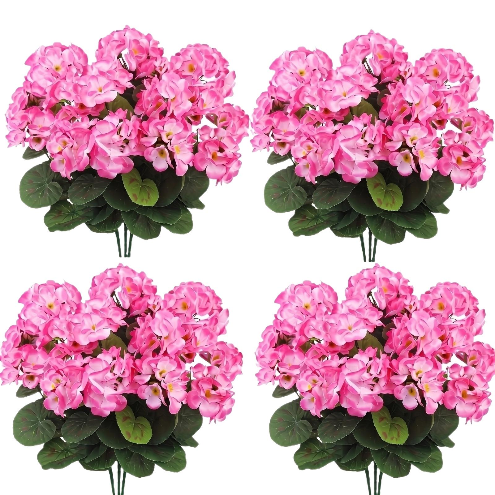 

Artificial Begonia Flower Fake Flower For Home Living Room Decoration One Size розовый