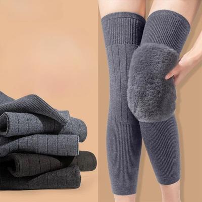 1 pár králičí kožešinové chrániče kolen pro ženy Zimní zateplení Muži Staří lidé Studená noha Artritida Kolenní chrániče Kolenní podpora Run Knee Protector