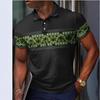 Vintage Race Style Men's Polo Shirt Fashion Summer Short Sleeve 3D Printed Polo Shirt Trend Street