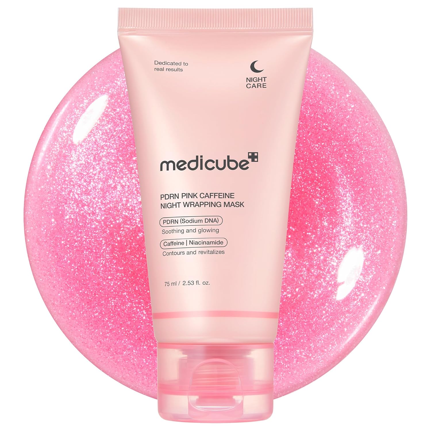 

Medicube Medicube PDRN Розовая Кофеиновая Ночная Обертывающая Маска 75мл 1-PACK (75ml)