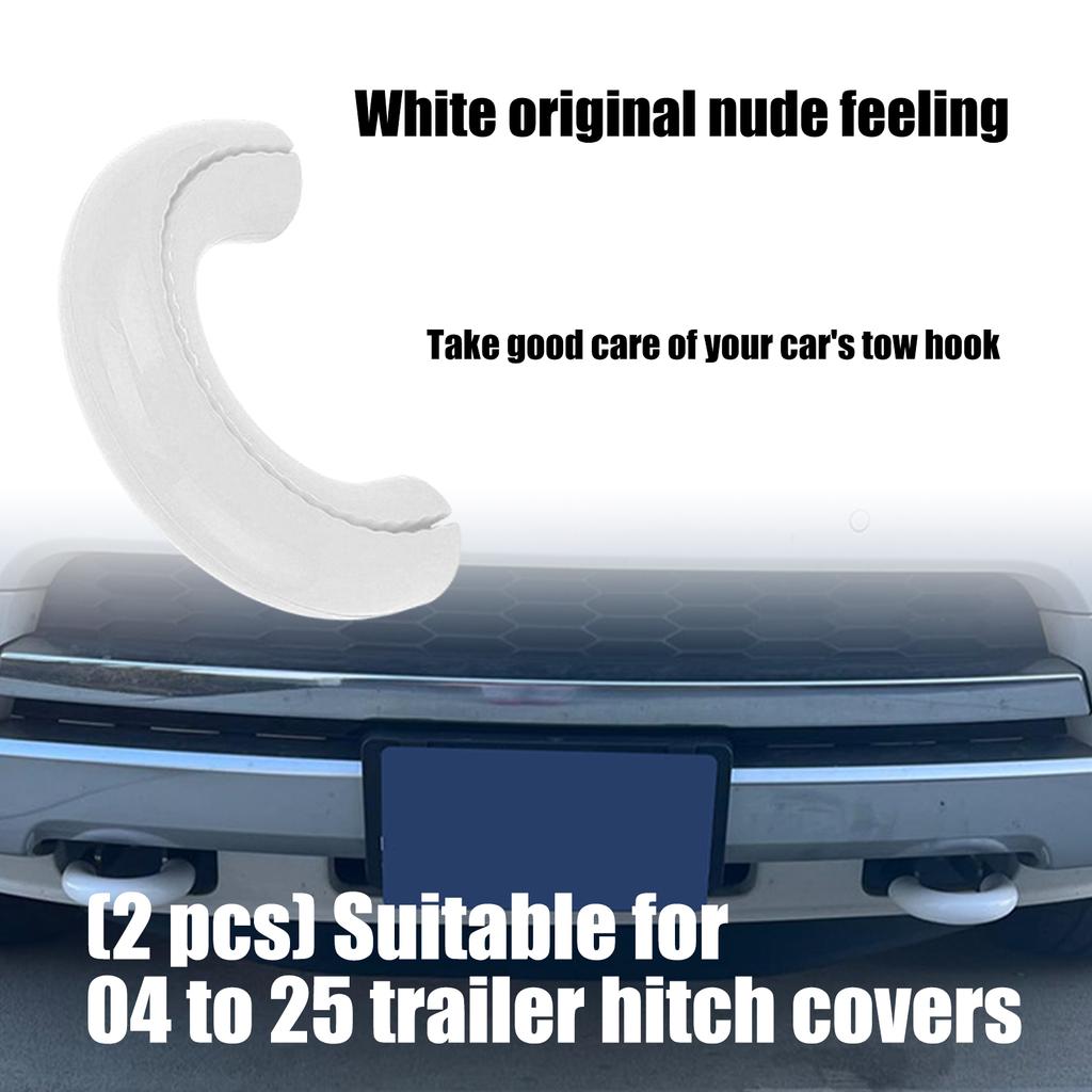 Heavy Duty NBR Tow Hook Cover Weatherproof Designs Strong Front Hitch Covers Simple Installation 2pcs for F150