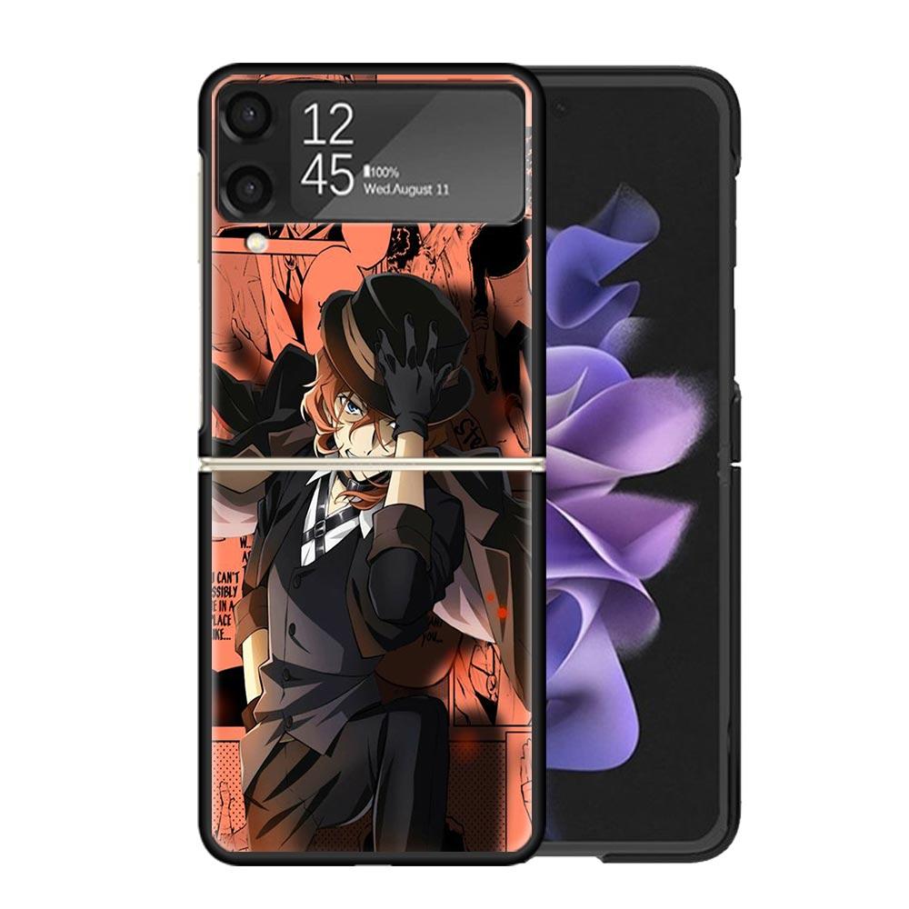 Bungo Stray Dogs Manga Clear Phone Case For Samsung Z Flip 7 6 5 4 3 Galaxy ZFlip7 ZFlip6 ZFlip5 ZFlip4 ZFlip3 5G Print Cover Z