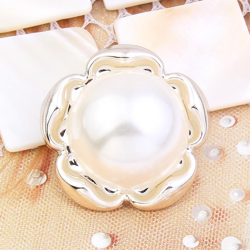 10Pcs Pearl Buttons Pajamas Coats Sweaters Women'S Round Versatile High-End Decorative Buttons Daquan Clothes Accessories