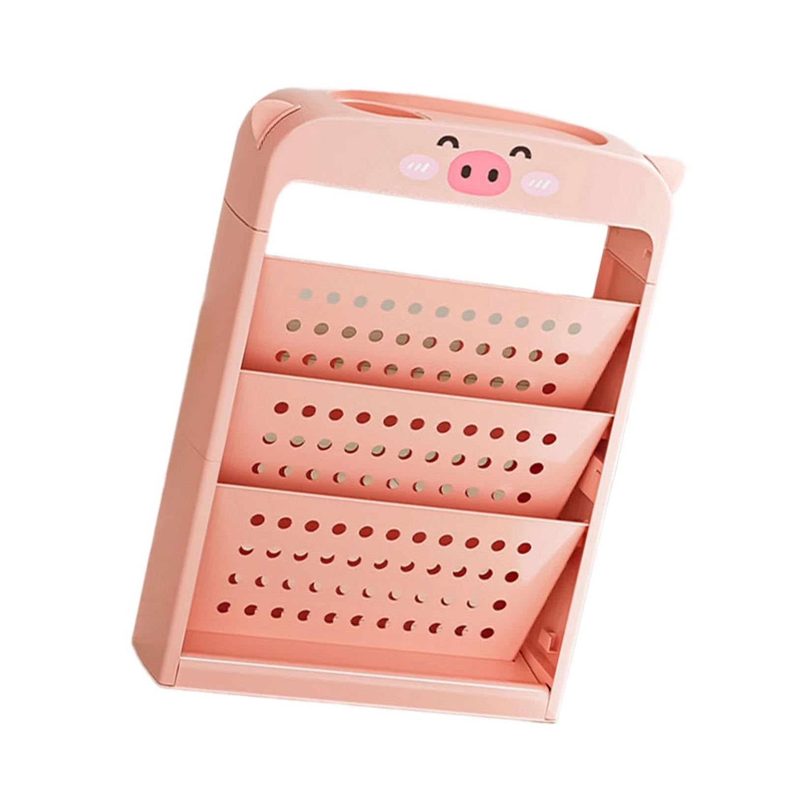 

Multipurpose Rolling Cart with Multiple Shelves Large Capacity Book and Magazine Organizers for Home or School Use розовый