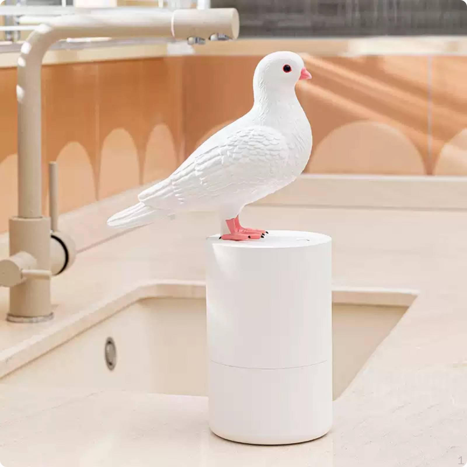 Touchless Foam Dispenser Charming Avian Design Automatic Soap Easy to Use Pump