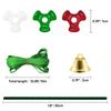 1570 PCS Christmas Beaded Ornament Kit Party Craft Wreath Candy Cane DIY Decoration Pendant For Christmas Hanging