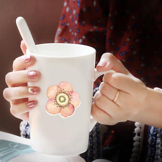 50 ks květinové nálepky Vodotěsné opakovaně použitelné nálepky na scrapbooking