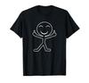 Funny Stick Figure with Middle Finger. T-shirt