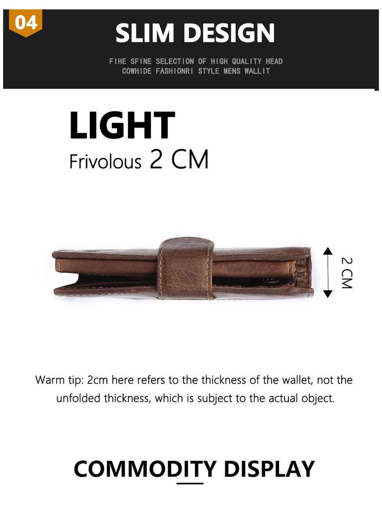 Men's Vintage Genuine Leather Wallet - Large Capacity Coin Purse, Card Holder & Multifunctional Clutch