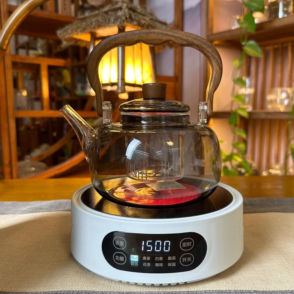 1500W Mini Elektrikli Seramik Ocak Ev Tipi Taşınabilir Küçük Çay Ocağı Çok Fonksiyonlu Isı Yalıtımlı Çay Pişirici