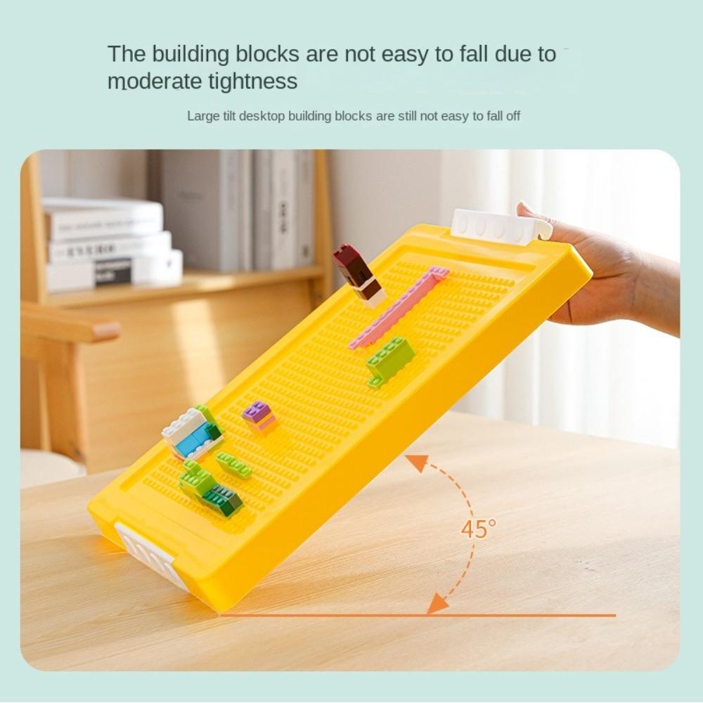 2 Layers Building Blocks Storage Box Removable Cover Particle Holder  for Kids
