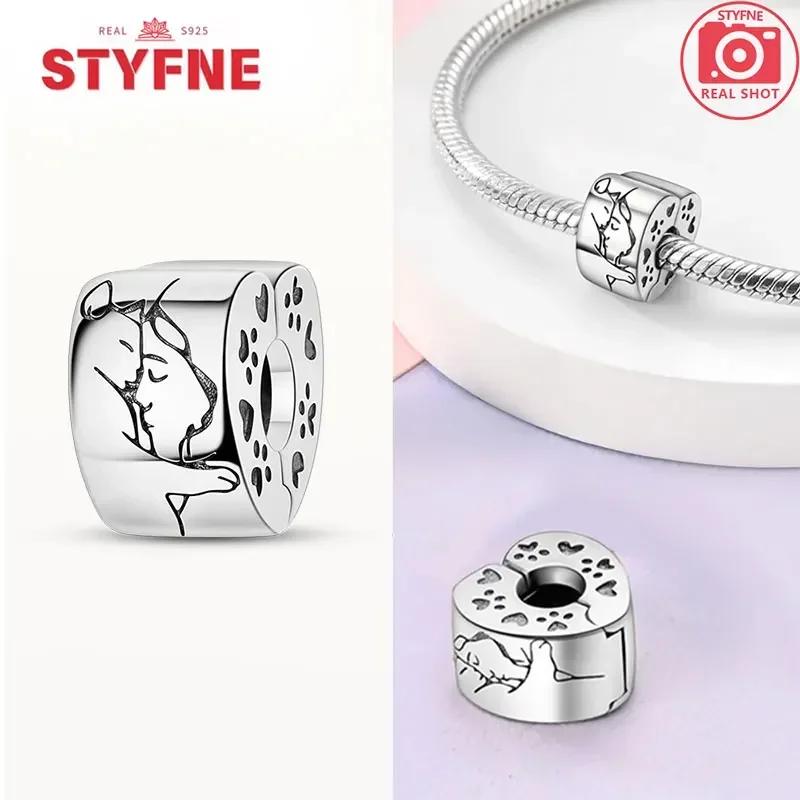 Realcopper Stopper Clip Charm Star Bow Charms Beads For Original Bracelets Fine Jewelry Gifts For Women Diy