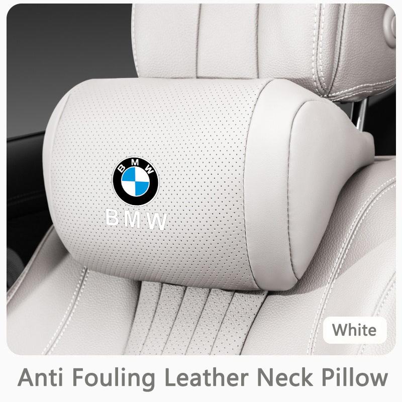 AAAQM1 Car Seat Headrest Memory Cotton Neck Pillow Stickers Accessories For BMW X5 X6 F30 F34 F10 F20 G20 G30 F15 F16 1 3 5 7 Series