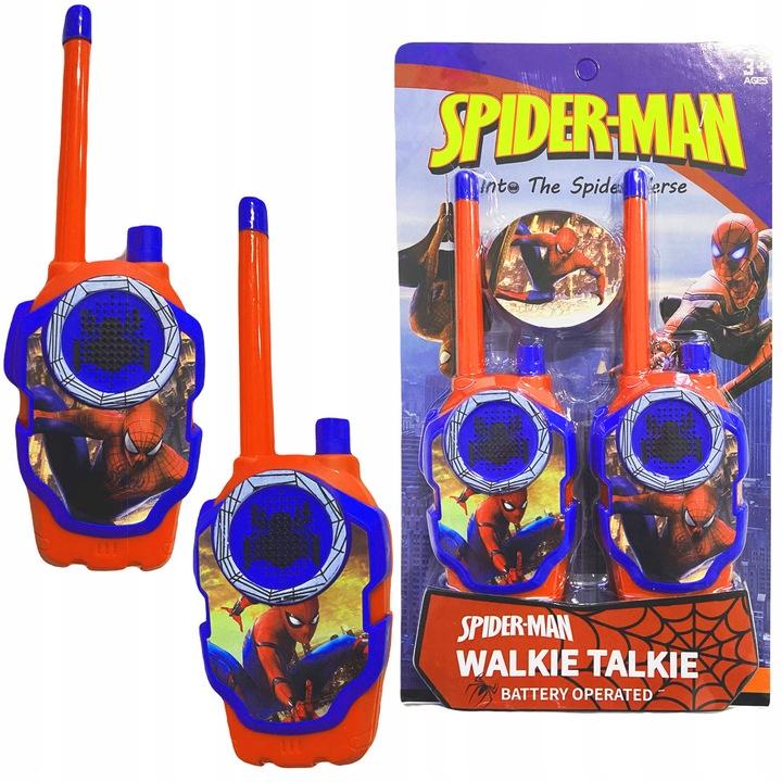 Spiderman Walkie Talkie Zestaw 2X Krótkofalówka Słuchawki Do Zabawy Łącza