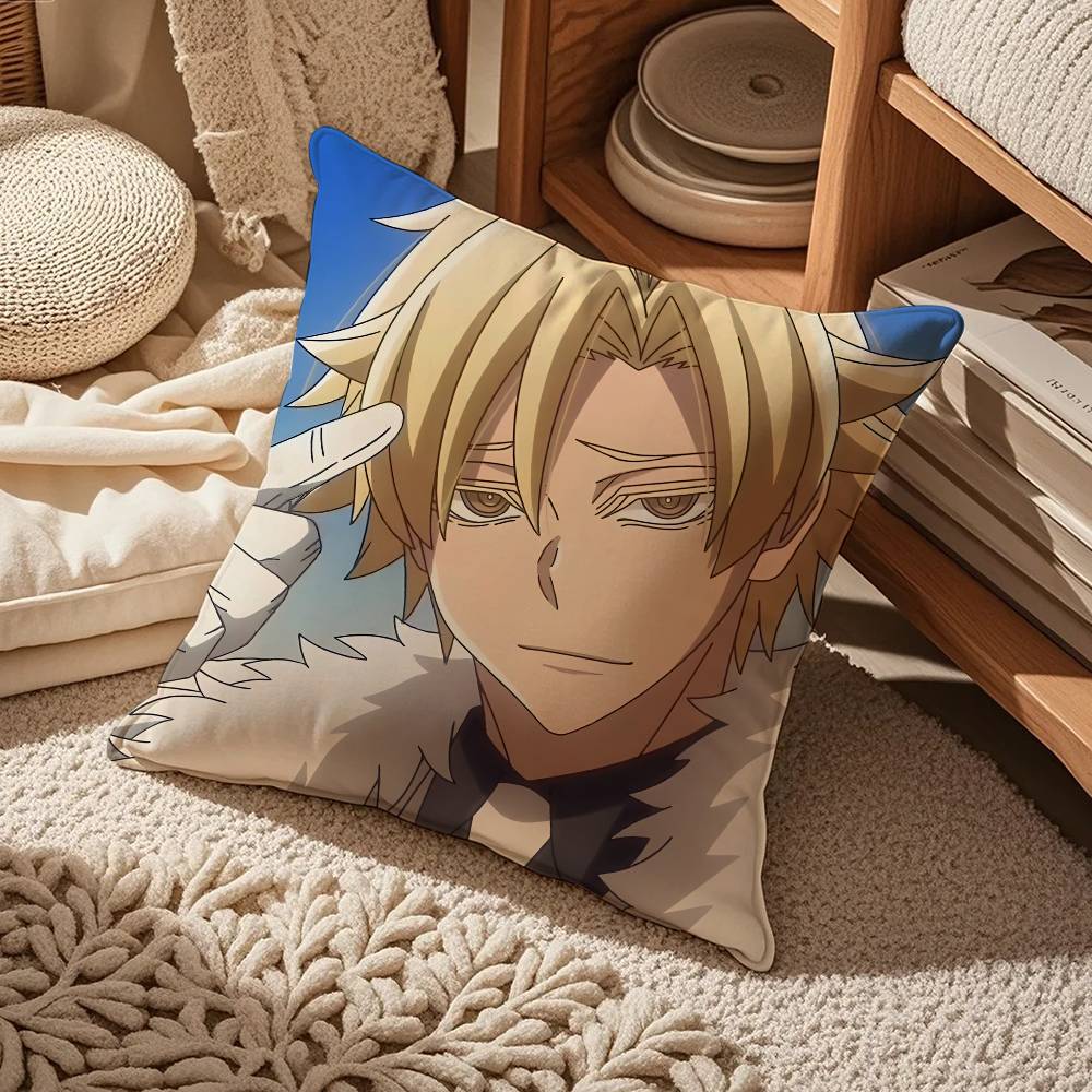 T-Tougen A-Anki Anime Pillow Case Comfort Sofa Bed Silky Elegant Invisible Zipper Custom Decorative Cushion Cover