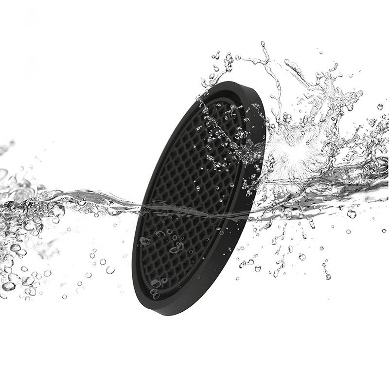 Suport de pahar auto negru PVC Antiderapant Inserție Coastere Paduri Accesorii Interioare Universal Se potrivește perfect pentru majoritatea paharelor Covoraș pentru pahar