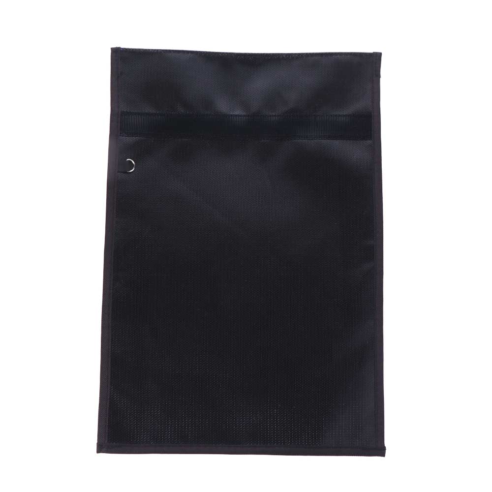 Waterproof RFID Signal Blocking Pouch Signal Blocker Black Signal Shielding Bag Document Bag Fireproof Faraday Pouch