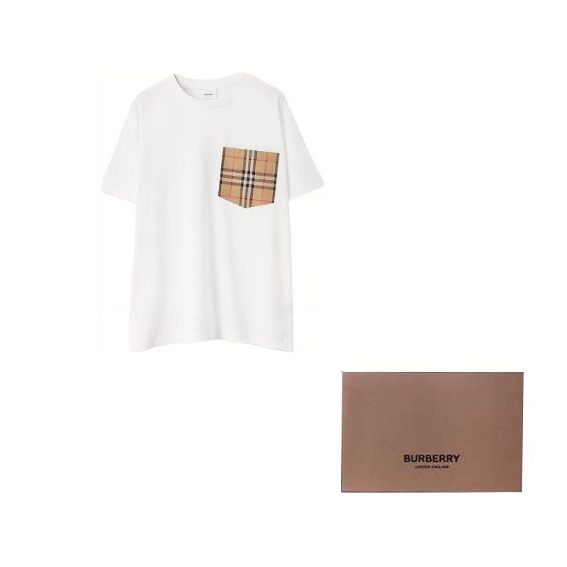 Burberry SS21 T Shirt Women's White Loose Fit 80433861