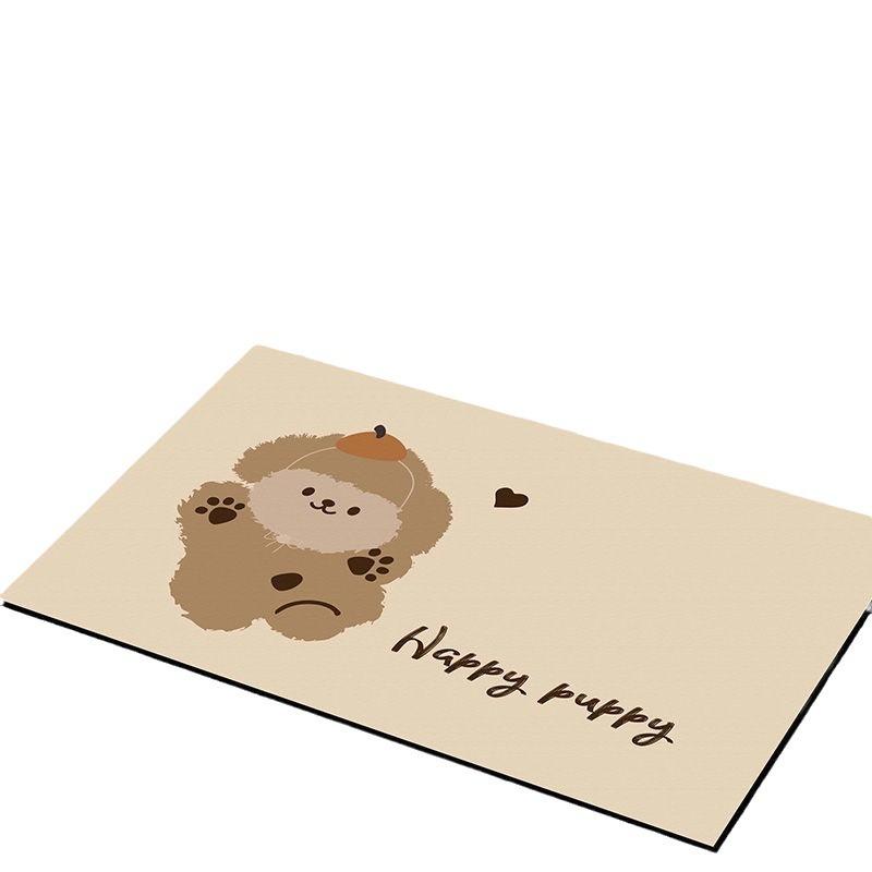 Cartoon Cute Door Mat Toilet Bathroom Door Absorbent Non-slip Foot Mat Door Mat Bedroom Entry Carpet
