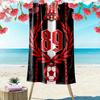 Deltras Fc Print Strandlaken, Groot Zacht Sneldrogend Handdoek voor Strand Camping Zwemmen