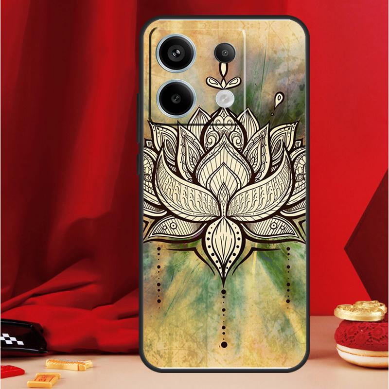 Mandala Pattern Case For Xiaomi Redmi Note 14 12 11 10 13 15 Pro Plus Redmi 15 13 10C 12C 13C 14C 15C Funda