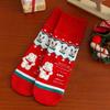 Cartoon Coral Fleece Socks Santa Claus Bed Socks New Sleep Stockings  Autumn and Winter