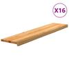 Vidaxl Treppenstufen, 16 Stück. Braun 120X25X2Cm Leichtes Eichenholz