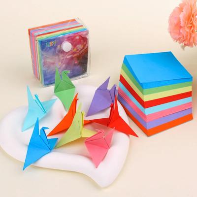 Ciel étoilé carré double face en origami constellation papier coloré fait main pour enfants mille grues en papier amour origami